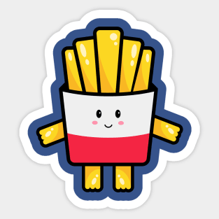 Cute French Fries Sticker